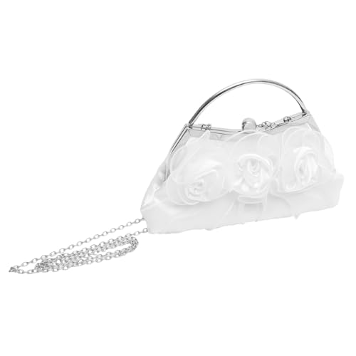 Healvian Damen Clutch Handtasche mit Abnehmbarer Kette Blumen Abendtasche für Hochzeit Party und Bankett Kleine Handtasche Vielseitig Stilvoll und Attraktiv von Healvian