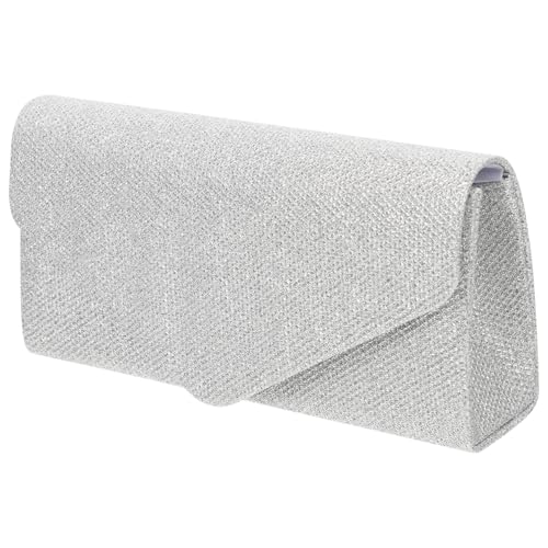 Healvian Damen Clutch Handtasche mit Kettenriemen Kleine Abendtasche für Hochzeit Party Stilvolle Umschlagtasche Kompakt und Geräumig für Kosmetik Schmuck Handy von Healvian