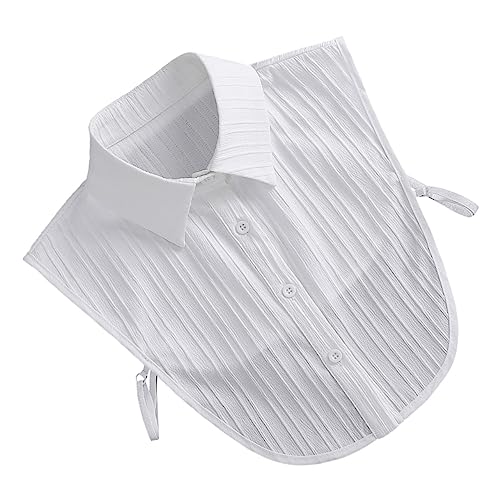 Healvian Damen Fake Kragen Abnehmbar Mode Halbhemd Kragen Elegant Vielseitig Herbstfestliche Kleidung Zubehör von Healvian