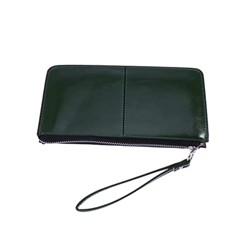 Healvian Brieftasche Frauen Reißverschluss Schnalle Kupplung Geldbörse Handtasche Handyhalter Hohe Kapazität Umschlag Tasche Dunkel von Healvian