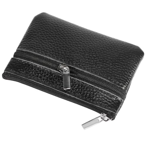 Healvian Damen Geldbörse aus PU Multifunktionales Kompaktes Portemonnaie mit Reißverschluss Leichtes Münzfach und Schlüsselaufbewahrung Mini Handtasche in Schwarz Healvian Damen Geldbörse aus PU Multifunktionales Kompaktes Portemonnaie mit Reißverschluss Leichtes Münzfach und Schlüsselaufbewahrung Mini Handtasche in Schwarz von Healvian