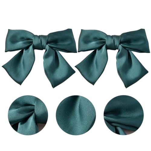 Healvian 2stücke Mädchen Schleifen Haarnadeln Haarspangen Damen Haaraccessoires Aus Seide Für Alltag Gebrauch Und Wiederverwendung Nach Waschen von Healvian