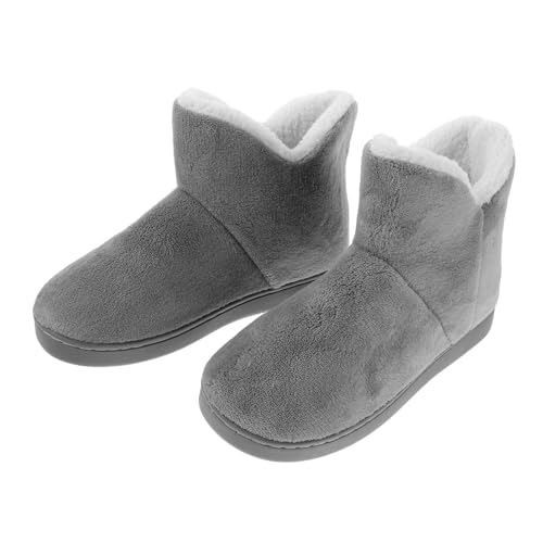 Healvian Damen Hausschuhe Geschnitten Warm Gefüttert Winter Hausschuhe mit Dicker Sohle und Vollem Schutz Weiche Indoor Schuhe für Kalte Tage von Healvian