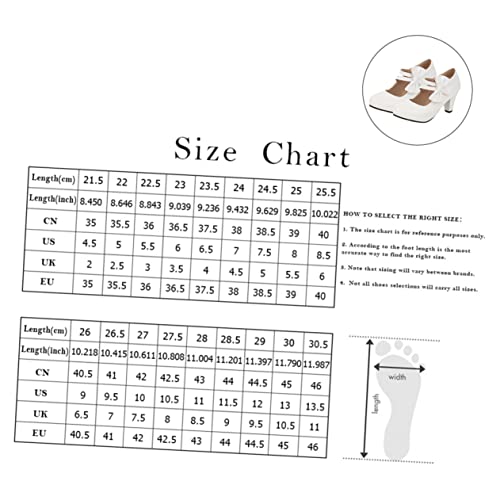 Healvian Damen High Heels mit Einfachem Schleifen Design Grober Absatz Bequeme Mary Schuhe Weiß für Partys Büro und Besondere Anlässe von Healvian