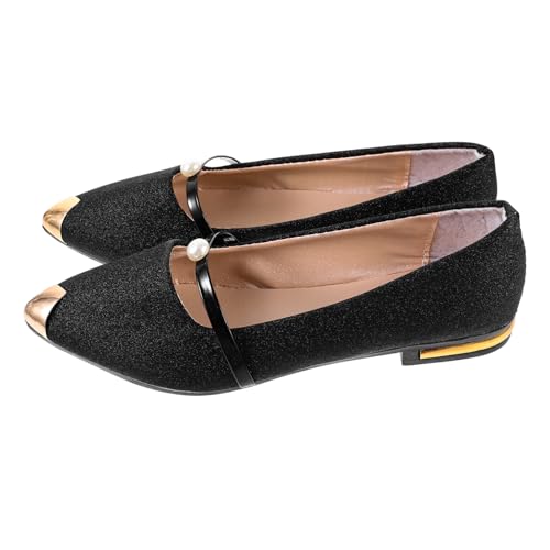 Healvian Damen Perlenschuhe Spitze Flache Sommerschuhe Elegant Leicht Tragbar Vielseitig Kombinierbar für Arbeit Freizeit Party Healvian Damen Perlenschuhe Spitze Flache Sommerschuhe Elegant Leicht Tragbar Vielseitig Kombinierbar für Arbeit Freizeit Party von Healvian