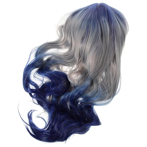 Healvian Farbverlaufsperücke Damen Lange Locken Vollperücke Party Haarteil Cosplay Synthetische Haarperücke Für Alltag Und Events von Healvian