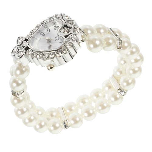 Healvian Damen Quarz Uhr mit Imitationsperlen Armband und Vielseitige Armbanduhr für Frauen als Modisches Accessoire für Healvian Damen Quarz Uhr mit Imitationsperlen Armband und Vielseitige Armbanduhr für Frauen als Modisches Accessoire für von Healvian