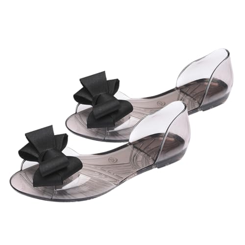 Healvian Damen Sandalen Flach Bowknot Flats Sommer Strandschuhe Atmungsaktiv Leicht Tragbar Schwarz Komfortabel Kreativ Fußfreundlich Healvian Damen Sandalen Flach Bowknot Flats Sommer Strandschuhe Atmungsaktiv Leicht Tragbar Schwarz Komfortabel Kreativ Fußfreundlich von Healvian