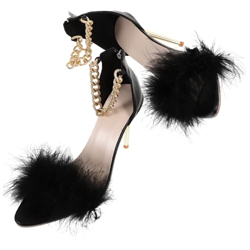 Healvian Damen Sandalen Open Toe High Heels Schwarz PU Obermaterial Tpr Sohle Ultra Hohe Schuhe Für Party Abendkleid Healvian Damen Sandalen Open Toe High Heels Schwarz PU Obermaterial Tpr Sohle Ultra Hohe Schuhe Für Party Abendkleid von Healvian