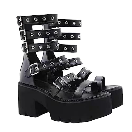 Healvian Damen Sandalen mit Klobigem Absatz Atmungsaktiv und Langlebig Modisch und Geeignet für Partys Büro und Besondere Anlässe Schwarze Sommer Schuhe mit Robustem Design Healvian Damen Sandalen mit Klobigem Absatz Atmungsaktiv und Langlebig Modisch und Geeignet für Partys Büro und Besondere Anlässe Schwarze Sommer Schuhe mit Robustem Design von Healvian