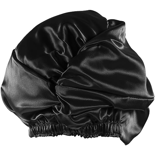 Healvian Elastic Satin Sleep Bonnet Für Damen Bequeme Haarkappe Für Langes Haar Atmungsaktiv Schlafen Waschen Und Schminken Schützt Ihre Frisur Und Hält Kopfkissen Sauber von Healvian