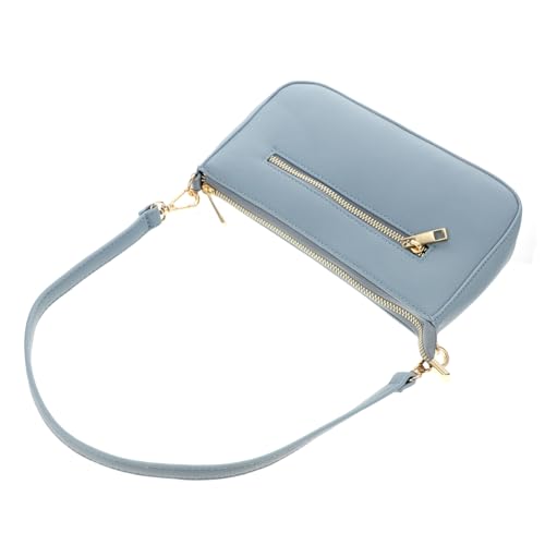 Healvian Damen Schultertasche Retro PU Umhängetasche Leichtes Cosmetics Storage Pouch Mittelgroßes Design für Alltag und Reisen Blau Healvian Damen Schultertasche Retro PU Umhängetasche Leichtes Cosmetics Storage Pouch Mittelgroßes Design für Alltag und Reisen Blau von Healvian