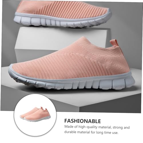 Healvian Damen Sneaker Atmungsaktive Mesh Sportschuhe Rutsch Leicht Elastisch Bequeme Freizeitschuhe Für Alltag Und Sport von Healvian