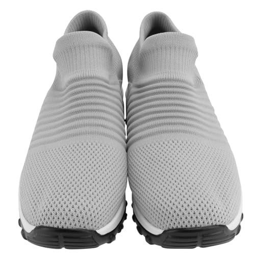 Healvian Damen Sportsneaker Atmungsaktive Mesh Laufschuhe mit Luftpolster Komfortable Freizeitschuhe für Fitness Jogging Tennis und Alltag Ganzgrau von Healvian