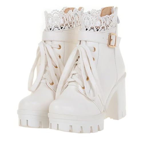 Healvian Damen Stiefeletten mit Komfortablem Blockabsatz Leichte Kurzschaft Boots für Herbst Winter Stilvoll und Elegant Vielseitig Kombinierbar in Mehreren Farben Erhältlich von Healvian