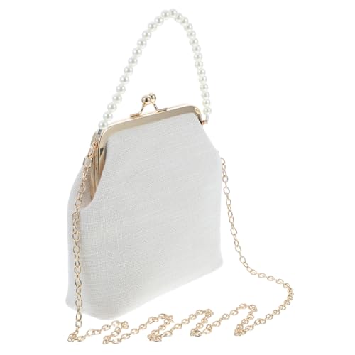 Healvian Damen Umhängetasche Weiß All Match Schultertasche Langlebig und Geeignet für Alltag Party Shopping und Formelle Anlässe von Healvian