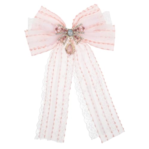 Healvian Damenbrosche Schleifen Anstecknadel Langlebigem Strass Verspielte Schleifen Dekoration Modisches Kleidungsaccessoire für Blusen und Kleider Vielseitig Einsetzbar von Healvian