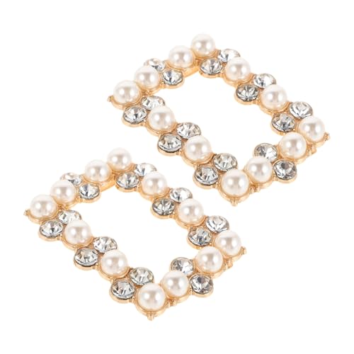 Healvian Schuhdekorationsclips Aus Kunstperlen Mit Strasssteinen Abnehmbare Schuhclips Für Damen Schuhclip-zubehör Für Hochzeit Abschlussball Party High-heel-accessoires von Healvian