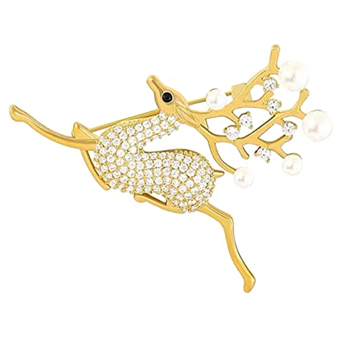 Healvian Deer Brosche für Damen Stilvolle Anstecknadel für Kleidung Schals und Hüte als Modisches Accessoire und Healvian Deer Brosche für Damen Stilvolle Anstecknadel für Kleidung Schals und Hüte als Modisches Accessoire und von Healvian