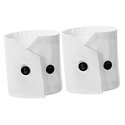 Healvian Dekorative Spitzen Manschetten Weiß Abnehmbare Fake Ärmel Manschetten für Damen Handgelenk Accessoires Atmungsaktive Stoff Manschette für Outfits von Healvian