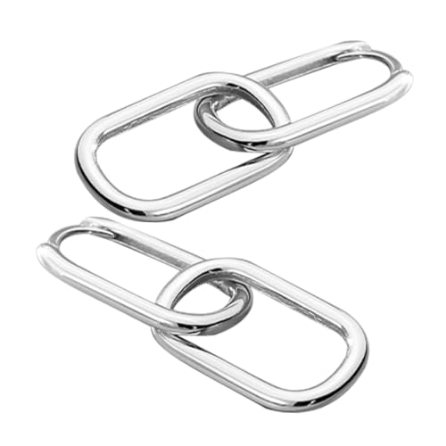 Healvian Delikate Geometrische Creolen Ohrringe Damen Silberne Leichte Ohrhänger Stabile Langlebige Kostüm Accessoires für Alltag und Party Vielseitig Kombinierbar Hautfreundlich von Healvian