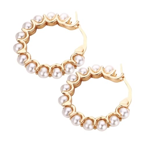 Healvian Delikate Perlenohrringe für Damen Creolen mit Hochwertigen Kunstperlen Leicht und Hautfreundlich Geeignet für Alltag und Besondere Anlässe für Frauen und Mädchen von Healvian