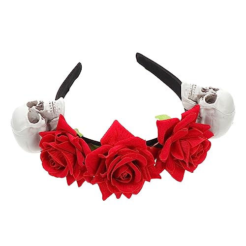 Healvian Design Haarschmuck Mit Für Halloween Haarband Mit Blumen Für Kostümpartys Und Festliche Anlässe Geeignet Für Damen von Healvian