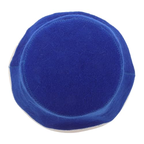 Healvian Dicker Saugfähiger Badehut Saunamütze Aus Filzwolle Russischer Hut Männer & Frauen Dampfbad-spa-accessoire Weiche Naturwolle von Healvian