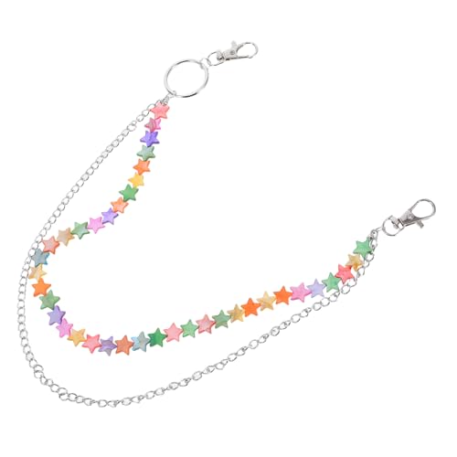 Healvian Doppellagige Jeanskette für Männer und Frauen Hip Hop Rock Hosenaccessoire Metalldekoration für Lässige und Besondere Anlässe von Healvian