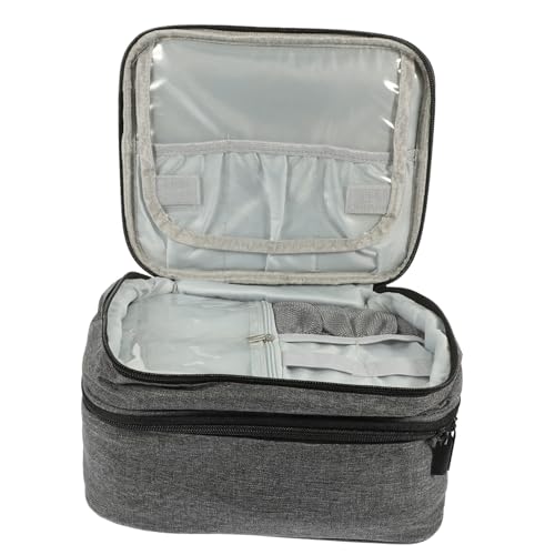 Healvian Doppellagige Nagellack Aufbewahrungstasche mit Fächern Tragbare Nagellack Organizer Tasche aus Robustem Material Praktischer Essential Oil Case für Reisen und Zuhause Graue Healvian Doppellagige Nagellack Aufbewahrungstasche mit Fächern Tragbare Nagellack Organizer Tasche aus Robustem Material Praktischer Essential Oil Case für Reisen und Zuhause Graue von Healvian