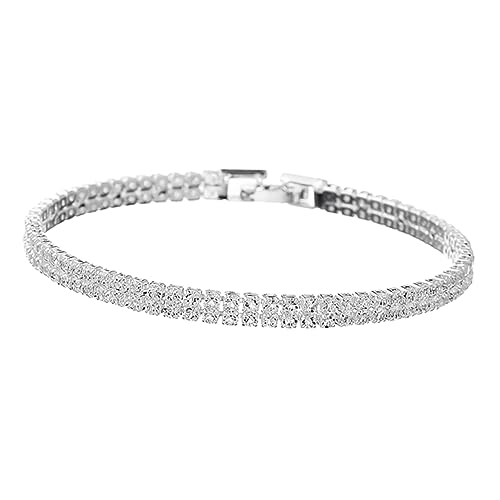 Healvian Doppelreihiges Kinderarmband mit Funkelnden Zirkonia Kinderhandkette für Partys und Alltag Langlebiges Legierungsschmuckstück als für Jungen und Mädchen von Healvian