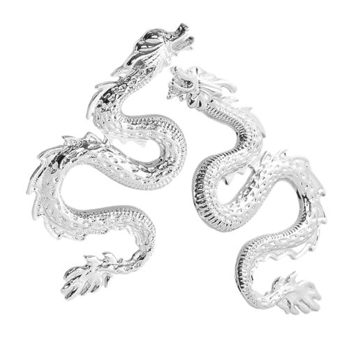 Healvian Drachen Ohrringe aus Langlebiger Zinklegierung Chinesischer Stil Modisch und Extravagant Silberfarbene Ohrstecker für Frauen Trendiger Schmuck für Partys und Alltag Healvian Drachen Ohrringe aus Langlebiger Zinklegierung Chinesischer Stil Modisch und Extravagant Silberfarbene Ohrstecker für Frauen Trendiger Schmuck für Partys und Alltag von Healvian