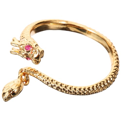 Healvian Dragonschmuck Damenring Verstellbarer Drachenring für Frauen Minimalistischer Fingerring für Besondere Anlässe Hochwertiger Modeschmuck Tiefgoldener Farbe von Healvian