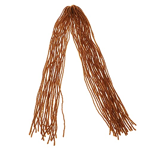 Healvian Dreadlock Haarverlängerung Aus Synthetischem Material Modisches Haarteil Für Männer Und Braune Dreadlocks Perücke Aussehende Haarperücke Stränge von Healvian