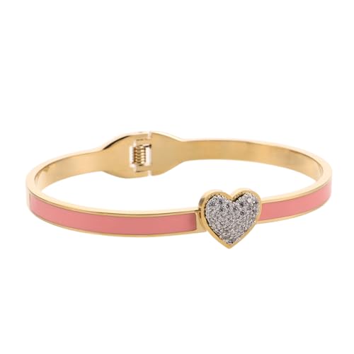 Healvian Edelstahl Armreif Damen Herzförmiger Cuff Bangle mit Scharnier Minimalistisches Filigranes Freundschaftsarmband für Alltag Hochzeit Valentinstag und Besondere Anlässe Healvian Edelstahl Armreif Damen Herzförmiger Cuff Bangle mit Scharnier Minimalistisches Filigranes Freundschaftsarmband für Alltag Hochzeit Valentinstag und Besondere Anlässe von Healvian