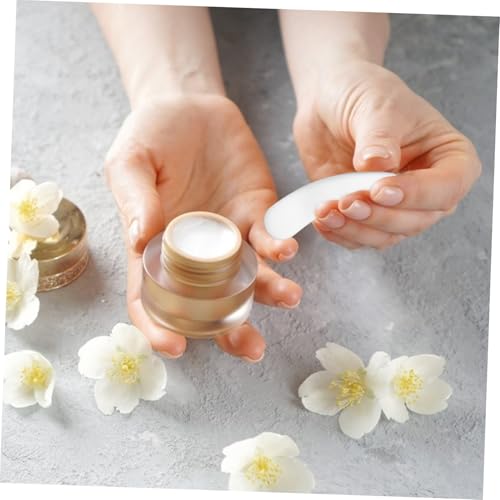 Healvian Edelstahl Beauty Scoop Kosmetikspatel Augencreme Löffel Multifunktional für Gesichtscreme Lotion Maske Tragbar und Praktisch für Make up und Hautpflege von Healvian