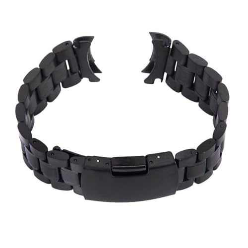 Healvian Edelstahl Uhrenarmband mit Gebogenem Ende Robuste Glieder Faltschließe mit Druckknopf Ersatzband für Herren und Damen Kompatibel für Smartwatch und Klassische Armbanduhren Healvian Edelstahl Uhrenarmband mit Gebogenem Ende Robuste Glieder Faltschließe mit Druckknopf Ersatzband für Herren und Damen Kompatibel für Smartwatch und Klassische Armbanduhren von Healvian