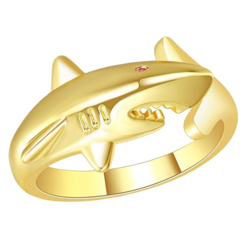 Healvian Einstellbarer Schmuck Ring Offener Statement Fingerring Damen Teens Design Kupfer Material Komfortabel Für Party Hochzeit Abschlussfeier von Healvian