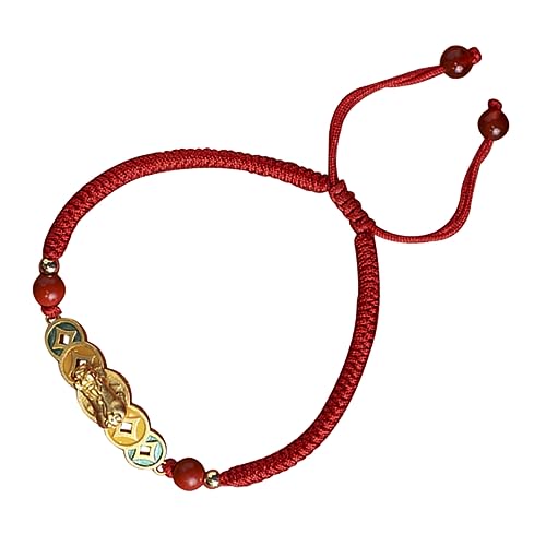 Healvian Einstellbares Geflochtenes Armband mit Glücksbringer Schnurarmband für Damen Herren Handgefertigtes Minimalistisches Design Perfektes Freundschaftsjewelry von Healvian