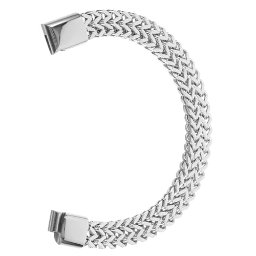 Healvian Einstellbares Herren Armband Hip Hop Punk Stil Sechseckig Geschliffene Gliederkette Kreatives Handgelenkschmuck Einfaches Design für Alltag und Partys von Healvian
