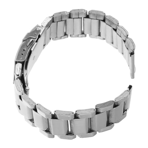 Healvian Einstellbares Uhrenarmband mit Sicherheitsfaltschließe Robustes Metallband für Herren Sportlich Elegant Langlebig Poliert Geeignet für Freizeit und Formelle Anlässe von Healvian