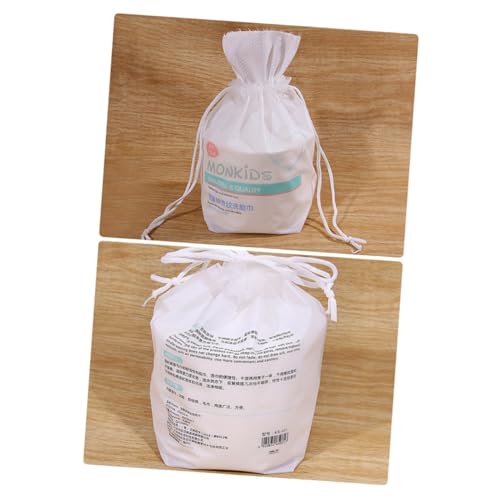 Healvian Einweg Gesichts Handtuch Baumwolle mit Dicker Perlstruktur Weiche Saugfähige Reinigungstücher für Gesicht und Make Up Entfernung für Reisen Hotel und Zuhause im Beutel von Healvian