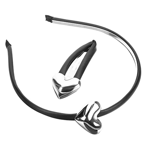 Healvian 1satz Vintage Herz Haarschmuck Für Damen Und Mädchen Haarband Und Haarspange Für Verschiedene Anlässe Und Frisuren Sommerliches Accessoire von Healvian