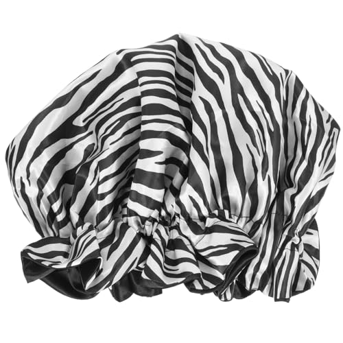 Healvian Doppellagige Haarhaube Für Damen Atmungsaktive Schlafmütze Aus Polyester Für Lockiges Und Dickes Haar Schützt Vor Spliss Und Feuchtigkeitsverlust Zum Schlafen Für von Healvian