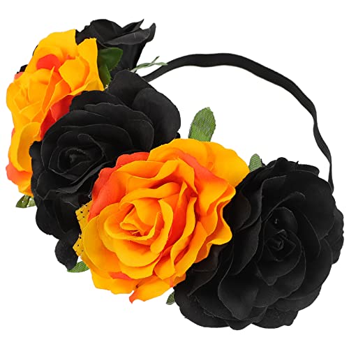 Healvian Elastischer Rosen-haarreif Für Halloween-blumenkranz Und Festival-kopfschmuck Für Besondere Anlässe Und Festliche Feiern von Healvian