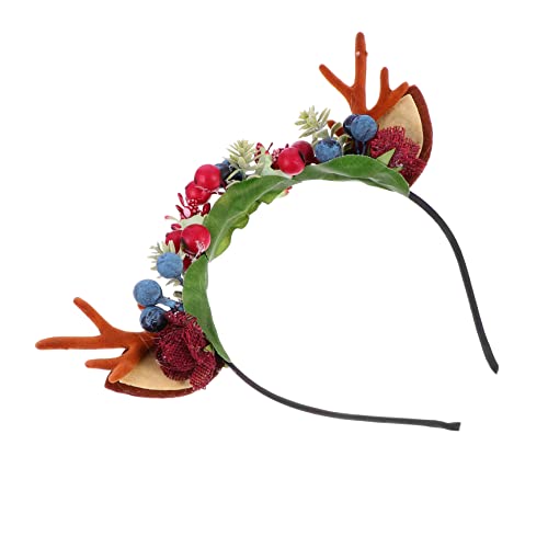 Healvian Weihnachts Haarreif Mit Geweih Festliche Kopfbedeckung Für Süßes Accessoire Für Partys Und Familienfeiern Haar-accessoire Für Mädchen von Healvian
