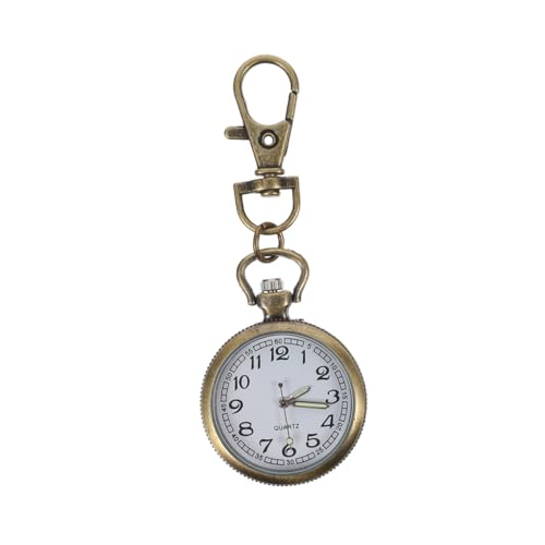 Healvian Krankenschwesteruhr Schlüsselanhänger Design Taschenuhr mit Schnalle Analoge Untersuchungsuhr für Kinder Langlebiges Modell Vintage Pflegeuhr für Damen und Herren von Healvian