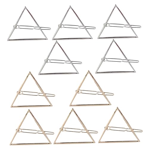 Healvian Elegante Dreieckige Haarnadel Aus Metalllegierung Haarspange Für Kopfbedeckungen Modische Haarnadel Pferdeschwanzhalter Für Frauen Und Mädchen von Healvian