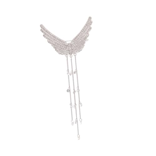 Healvian 1stück Elegante Rhinestone Haarklammer Mit Flügel-design Alleskönner Haarschmuck Für Damen Für Verschiedene Frisuren Und Anlässe von Healvian