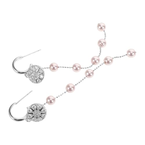 Healvian Perlenohrringe Für Damen Im Französischen Stil Tropfen-design Mit Strasssteinen Perlentropfen-ohrhänger Stilvolle Ohrringe Für Hochzeit Sommer Strand von Healvian